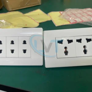 Bộ 3 ổ cắm đơn 2 chấu – Cụm 3 ổ cắm điện dân dụng tiện lợi