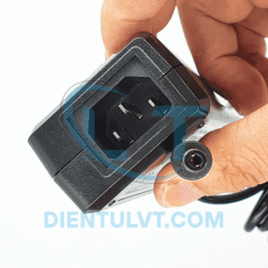Bộ nguồn DJ-120500-SA – Adapter 12V 5A kèm dây nguồn chuẩn 3C.