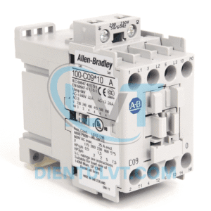 Công tắc tơ Allen-Bradley 100-C09D10, 3 cực, 9A, cuộn coil 120V, 1NO, dùng tủ điện công nghiệp.