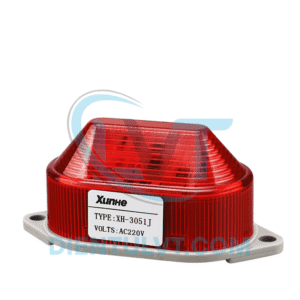 Đèn báo chớp có còi LTE-3051J 24V, chớp 40 lần/phút, dùng cảnh báo công nghiệp.