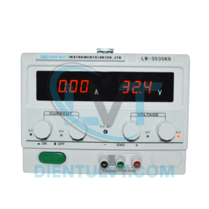 Máy cấp nguồn DC LW-1520KD – Nguồn ổn áp, dòng lớn 20A, hiển thị LED chính xác.