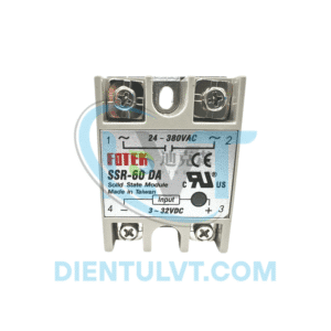 Rơ le bán dẫn SSR-60DA – Công suất 60A, rơ le bán dẫn AC chất lượng cao.